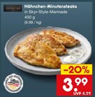 Hähnchen-Minutensteaks im Netto Marken-Discount Prospekt Hähnchen-Minutensteaks von im aktuellen Netto Marken-Discount Prospekt für 3,99 €