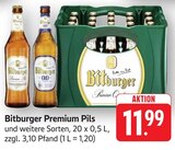 Premium Pils Angebote von Bitburger bei E center Schwäbisch Gmünd für 11,99 €