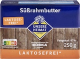 Süßrahmbutter laktosefrei Angebote von Unsere Heimat bei EDEKA Aalen für 2,29 €