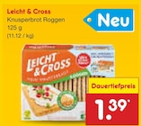 Knusperbrot Roggen von Leicht & Cross im aktuellen Netto Marken-Discount Prospekt für 1,39 €