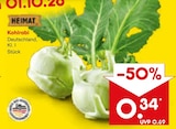 Kohlrabi im Netto Marken-Discount Prospekt Kohlrabi von HEIMAT im aktuellen Netto Marken-Discount Prospekt für 0,34 €