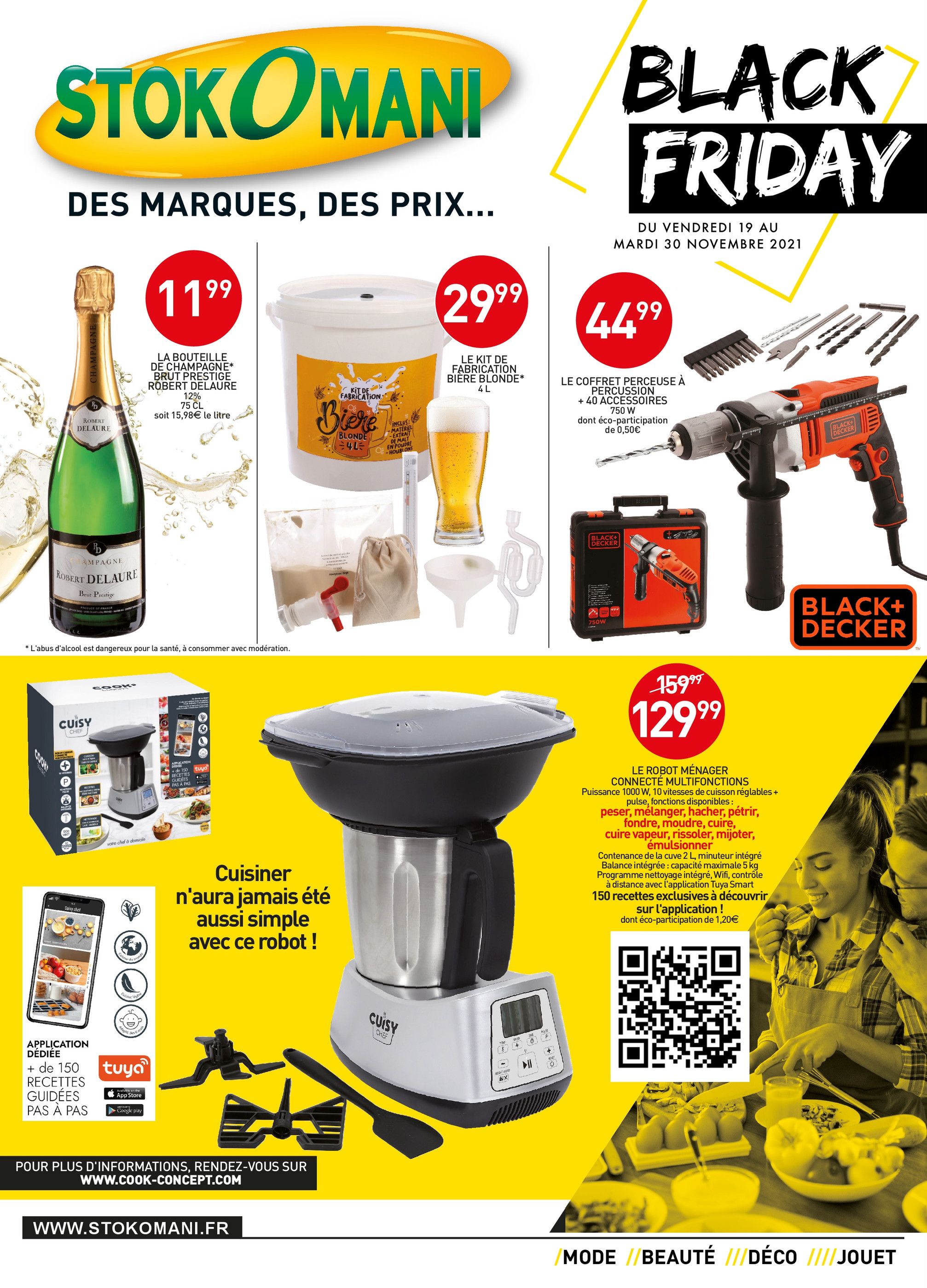 Catalogue Stokomani à Les Baumettes, avec 6 pages Prospectus Stokomani à Les Baumettes, "Black friday", 6 pages, 19/11/2021 - 30/11/2021