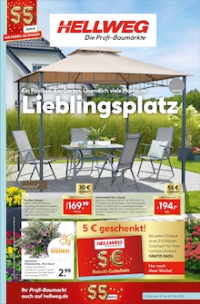 Gartenmöbel im Hellweg Prospekt "Lieblingsplatz" mit 16 Seiten (Siegen (Universitätsstadt))