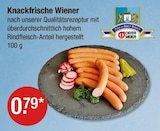 Knackfrische Wiener bei V-Markt im Rottenburg Prospekt für 0,79 €