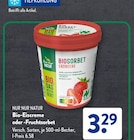 Bio-Eiscreme oder -Fruchtsorbet im ALDI SÜD Prospekt Bio-Eiscreme oder -Fruchtsorbet von Nur Nur Natur im aktuellen ALDI SÜD Prospekt für 3,29 €