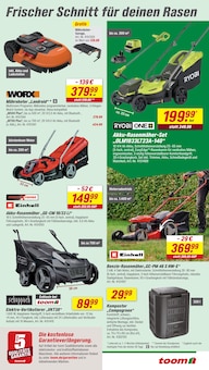 Vertikutierer im toom Baumarkt Prospekt "Respekt, wer's selber macht." mit 24 Seiten (Hamburg)