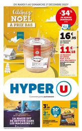 Catalogue Hyper U à Cogolin, avec 44 pages Prospectus Hyper U à Cogolin, "Célébrez Noël à prix bas", 44 pages, 05/12/2023 - 17/12/2023
