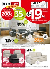Aktueller Express Prospekt mit Sofa, "Küchenaktion Fix & Fertig", Seite 1