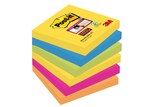 Post-it - 6 Blocs notes de 90 feuilles Super Sticky Rio - couleurs vives assorties - 76 x 76 mm - Post-it dans le catalogue Bureau Vallée