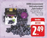 EDEKA Lengefeld - Genussmomente Tafeltrauben dunkel Sable Seedless Angebot im Prospekt Genussmomente Tafeltrauben dunkel Sable Seedless bei EDEKA im Lengefeld Prospekt für 2,49 €