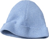 Beanie mit Ripp-Struktur, blau, Gr. 46/47 bei dm-drogerie markt im Prospekt "" für 6,90 €