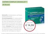 Aspirin Complex Granulat bei LINDA Premiumapotheke im Eningen Prospekt für 14,99 €