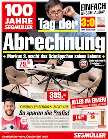 Segmüller Prospekt 100 Jahre Segmüller - Tag der Abrechnung mit 6 Seiten