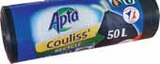 SAC POUBELLE LIEN COULISSANT 10X50L - APTA - Intermarché à Angers SAC POUBELLE LIEN COULISSANT 10X50L - APTA en promo chez Intermarché Angers à 1,09 €