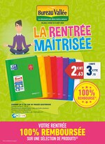 Catalogue Bureau Vallée à Thiais, avec 12 pages Prospectus Bureau Vallée à Thiais, "La rentrée maîtrisée", 12 pages, 27/07/2020 - 08/08/2020