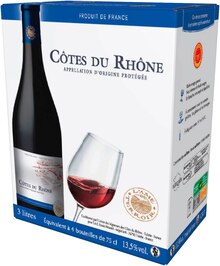 Côtes du Rhône AOP - Supermarchés Match à Maubeuge Côtes du Rhône AOP en promo chez Supermarchés Match Maubeuge à 8,40 €