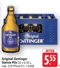 Original Oettinger Steinie Pils Angebote von Oettinger bei EDEKA Neuwied für 5,55 €