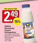 Herzstücke Frische Schlagsahne Angebote von EDEKA bei WEZ Löhne für 2,49 €