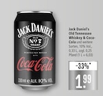 Old Tennessee Whiskey & Coca-Cola Angebote von Jack Daniel's bei Marktkauf Lohr für 1,99 €