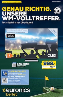 Aktueller EURONICS Prospekt "GENAU RICHTIG. UNSERE WM-VOLLTREFFER." für Gevelsberg Aktueller EURONICS Prospekt für Gevelsberg mit Seiten