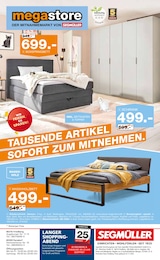 Boxspringbett im Segmüller Prospekt Boxspringbett im Segmüller Prospekt "100 Jahre Segmüller - Highlight Angebote" auf Seite 56