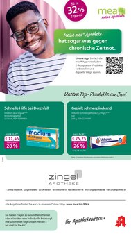 mea - meine apotheke Prospekt der KW 22 "Unsere Juni-Angebote" Aktueller mea - meine apotheke Prospekt "Unsere Juni-Angebote" Seite 1 von 4 Seiten