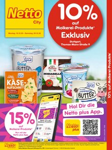 Aktueller Netto Marken-Discount Prospekt (Stuttgart) Netto Marken-Discount Prospekt "10% auf Molkerei-Produkte" mit Seiten (Stuttgart)