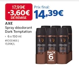 Spray déodorant Dark Temptation - AXE dans le catalogue Costco