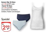 Damen-Slip 1B-Ware im Angebot bei GLOBUS in Rodgau Damen-Slip 1B-Ware Angebote von Speidel bei GLOBUS Rodgau für 2,99 €