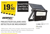 Promo Projecteur solaire avec détecteur de mouvement à 19,90 € dans le catalogue Tout Faire à Cruseilles