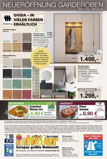 Pizza im aktuellen Möbel Inhofer Prospekt (Augsburg) Pizza im Möbel Inhofer Prospekt "WOHNEN EXKLUSIV" mit 16 Seiten (Augsburg)