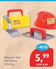 Maurer-Set mit Helm von Wader Polesie für 5,99 € bei budni im Angebot Maurer-Set mit Helm von Wader Polesie im aktuellen budni Prospekt