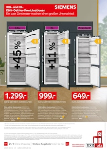 Kühlschrank im aktuellen XXXLutz Möbelhäuser Prospekt (Duisburg) Kühlschrank im XXXLutz Möbelhäuser Prospekt "NR.1 BEI KÜCHEN" mit 24 Seiten (Duisburg)