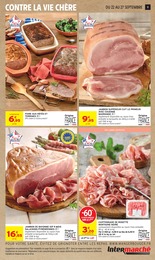 Prix et réduction Jambon dans le prospectus Intermarché Super en cours Offre Jambon dans le catalogue Intermarché Super du moment à la page 9