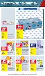 Prix et réduction Lessive Capsules dans le prospectus Carrefour en cours Offre Lessive Capsules dans le catalogue Carrefour du moment à la page 49