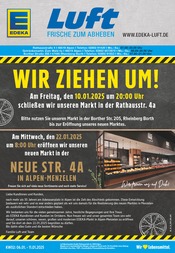 Aktueller EDEKA Supermarkt Prospekt in Alpen und Umgebung, "Aktuelle Angebote" mit 28 Seiten, 06.01.2025 - 11.01.2025