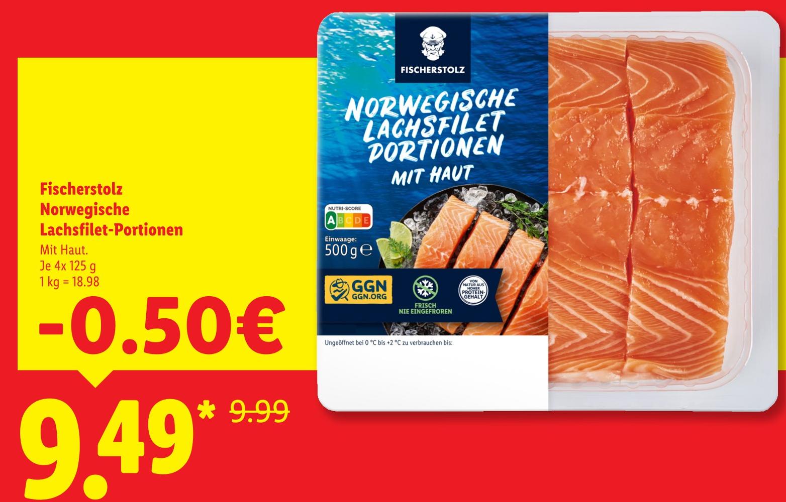 Norwegische Lachsfilet-Portionen