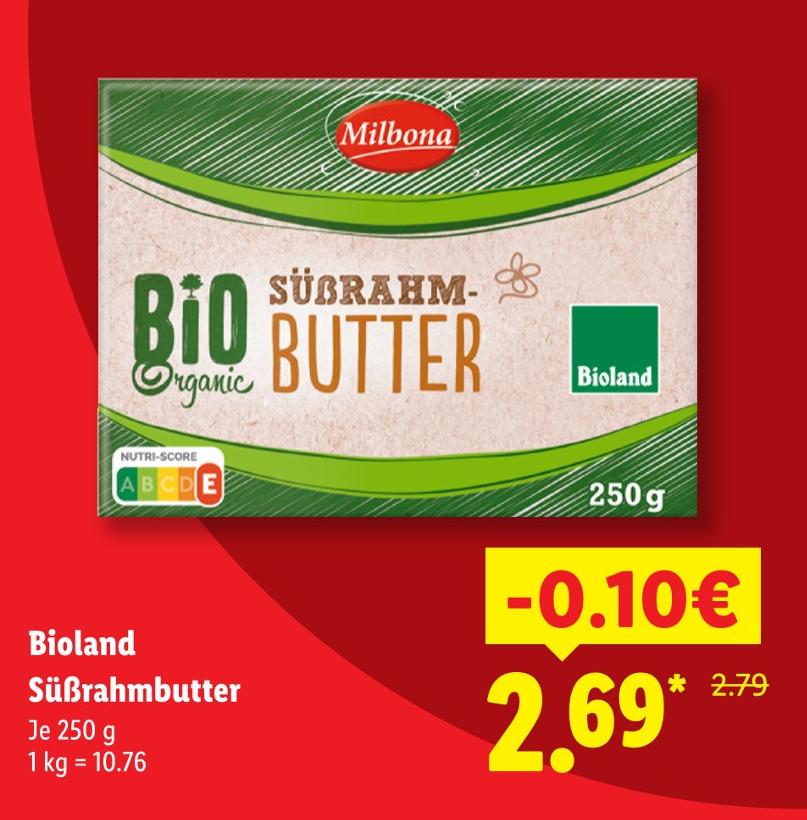 Bio Organic Süßrahmbutter