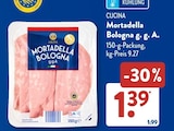 Mortadella Bologna g. g. A. im ALDI SÜD Prospekt Mortadella Bologna g. g. A. von CUCINA im aktuellen ALDI SÜD Prospekt für 1,39 €