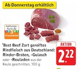 Best Beef Zart gereiftes Rindfleisch aus Deutschland Angebote bei E center Offenburg für 2,22 €