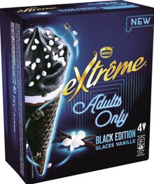 Glace À L'eau - Nestle dans le catalogue Géant Casino Cônes glacés Adults Only Vanille EXTREME - Nestle à 2,33 € en promo chez Géant Casino