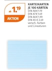KARTEIKARTEN für 1,19 € bei Müller im Angebot KARTEIKARTEN im aktuellen Müller Prospekt