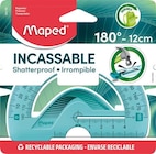 Rapporteur Maped Flex 180° 12 cm Modèle aléatoire - Maped dans le catalogue Fnac