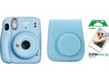 instax Mini 11 Sofortbildkamera, Sky Blue von FUJIFILM für 99,00 € bei MediaMarkt Saturn im Angebot instax Mini 11 Sofortbildkamera, Sky Blue von FUJIFILM im aktuellen MediaMarkt Saturn Prospekt
