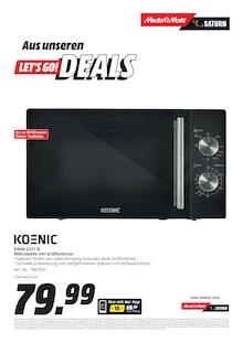 Mikrowelle im MediaMarkt Saturn Prospekt "LET'S GO! DEALS" mit 10 Seiten (Trier)