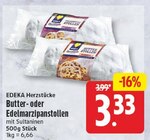 Butterstollen im Angebot bei WEZ in Bad Salzuflen Butterstollen Angebote von EDEKA Herzstücke bei WEZ Bad Salzuflen für 3,33 €