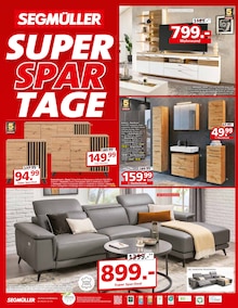 Badmöbel im aktuellen Segmüller Prospekt (Ulm) Badmöbel im Segmüller Prospekt "Super Spartage" mit 6 Seiten (Ulm)