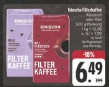Filterkaffee Klassisch Angebote von Eduscho bei E center Würzburg für 6,49 €