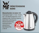FRÜHSTÜCKSSERIE BUENO Wasserkocher im V-Markt Prospekt FRÜHSTÜCKSSERIE BUENO Wasserkocher von WMF im aktuellen V-Markt Prospekt für 39,99 €