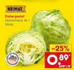 Aktuelles Eisbergsalat Angebot bei Netto Marken-Discount in Nürnberg ab 0,89 €